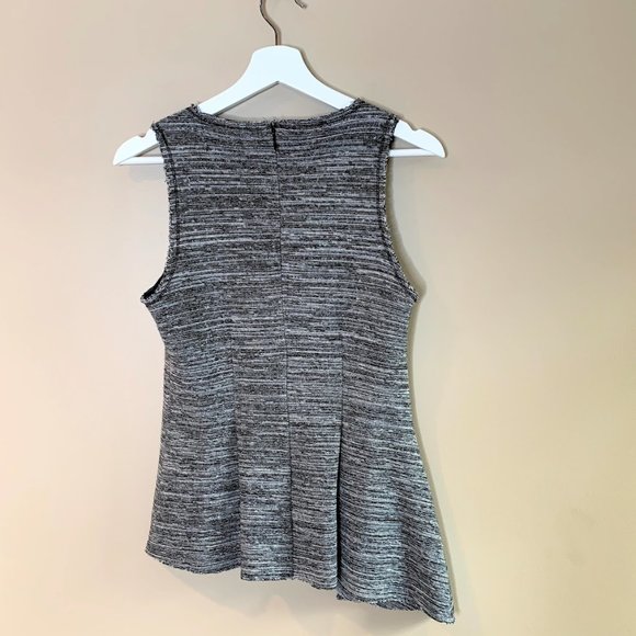 Rachel Roy 'Amelia' Asymmetrical Tweed Shell - M - Picture 3 of 7